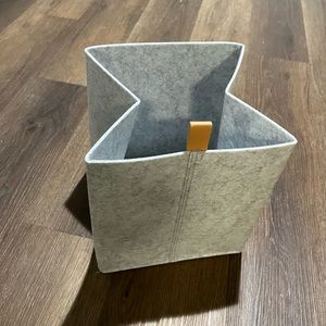 SET OF FIVE FELT BOXES